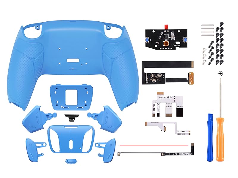 eXtremerate Programable RISE4 Remap Kit for PS5 Controller Back Paddles Back Button Keys Attachment