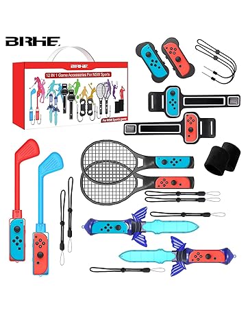 BRHE Nintendo Switch Sports Accessories12 in 1 Nintendo Sports Accessories Bundle for Switch Sports