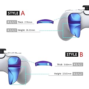 button bumper trigger for ps5 controller