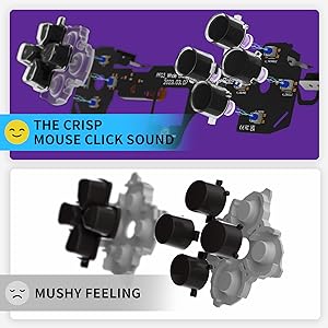 eXtremeRate Whole Clicky Kit for PS5 Controller Shoulder Face Dpad Buttons Custom Mouse Click