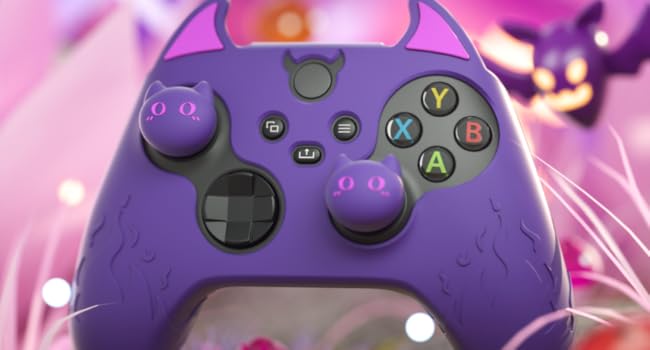 Kawaii Anti-Slip Controller Skin Grip Protector for Xbox Core Wireless Controller with Thumb Grips