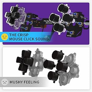 eXtremeRate Whole Clicky Kit for PS5 Controller Shoulder Face Dpad Buttons Custom Mouse Click