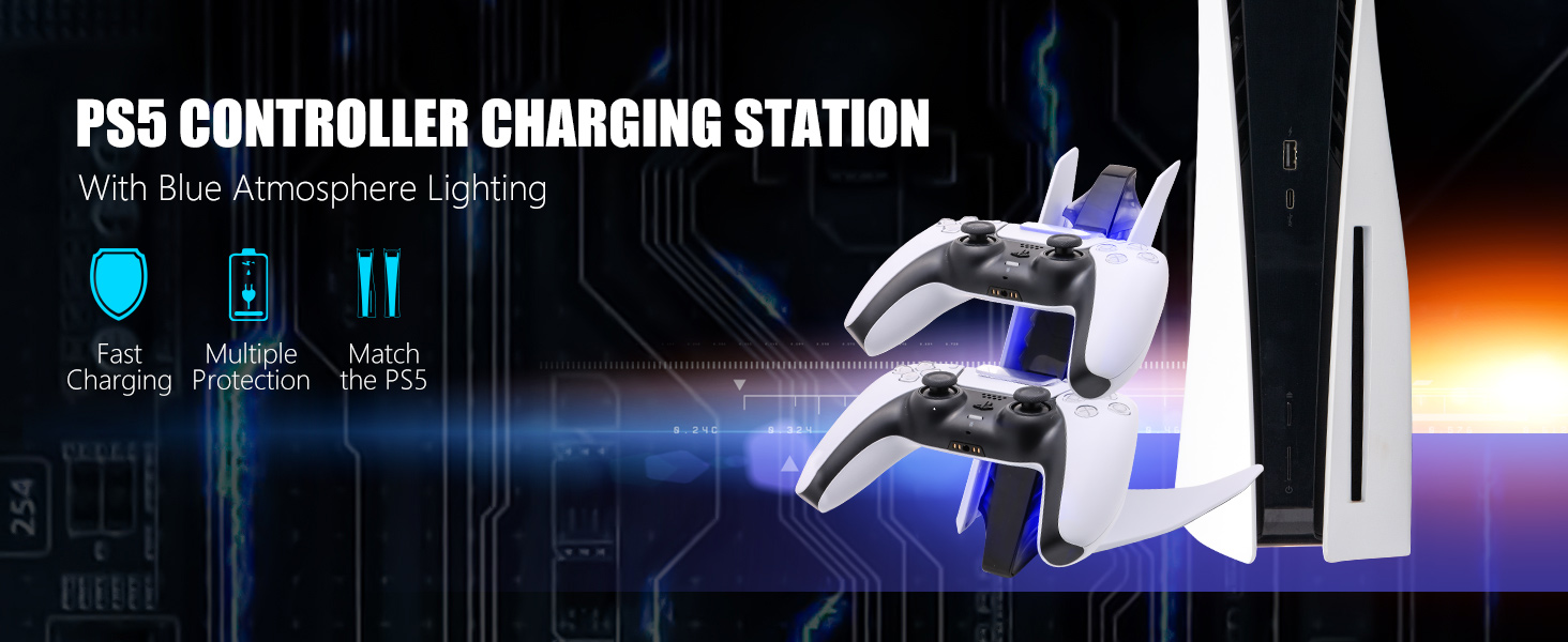 PS5 Controller Charger Dock