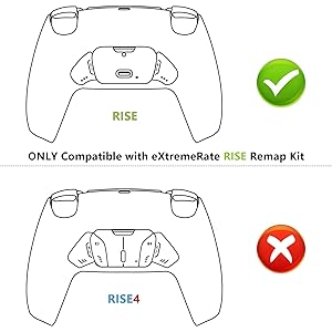 Replacement Redesigned K1 K2 Back Button Housing Shell for PS5 Controller eXtremerate RISE Remap Kit