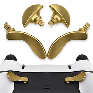 eXtremeRate Back Paddles for PS5 Edge Controller Replacement Metal Back Buttons, Interchangeable 