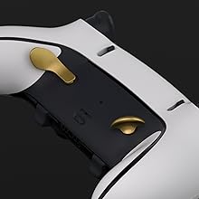 eXtremeRate Back Paddles for PS5 Edge Controller Replacement Metal Back Buttons, Interchangeable