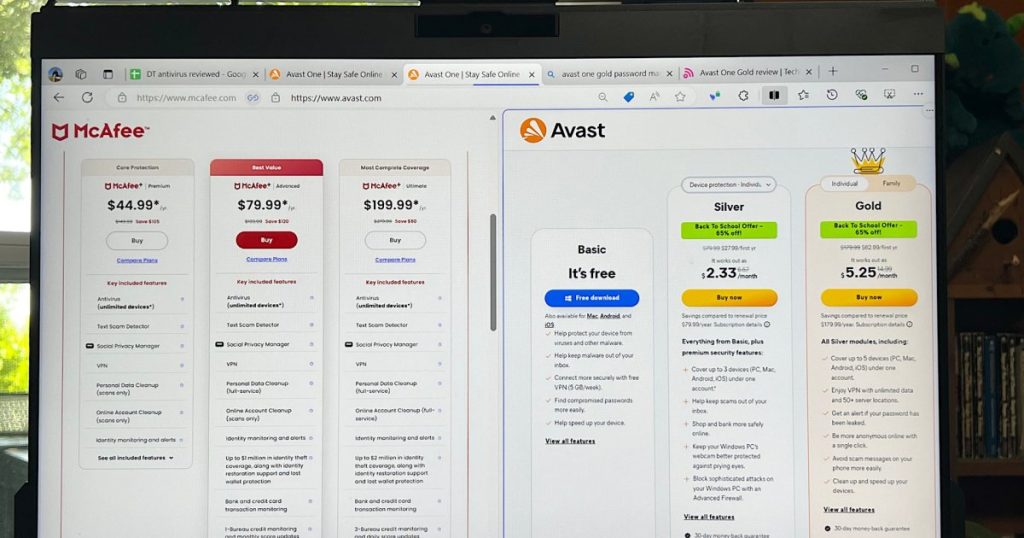 McAfee vs. Avast One: Which lost-cost antivirus app is best?